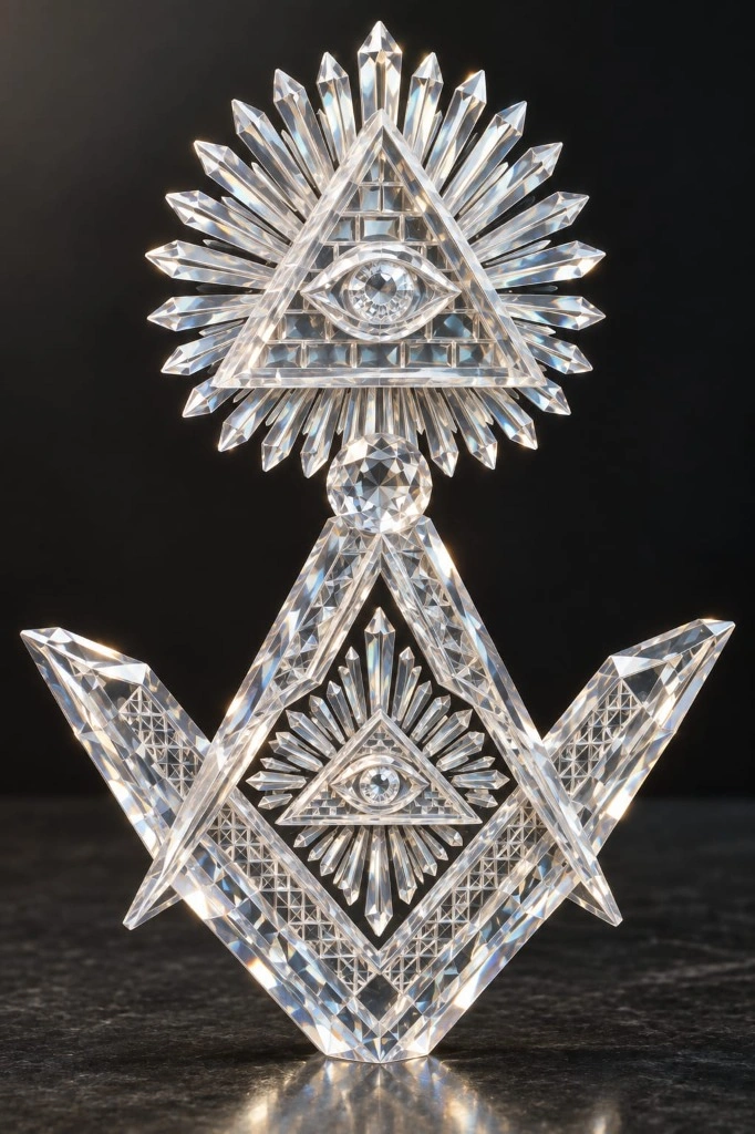 Optic Quartz Masonic Monolith