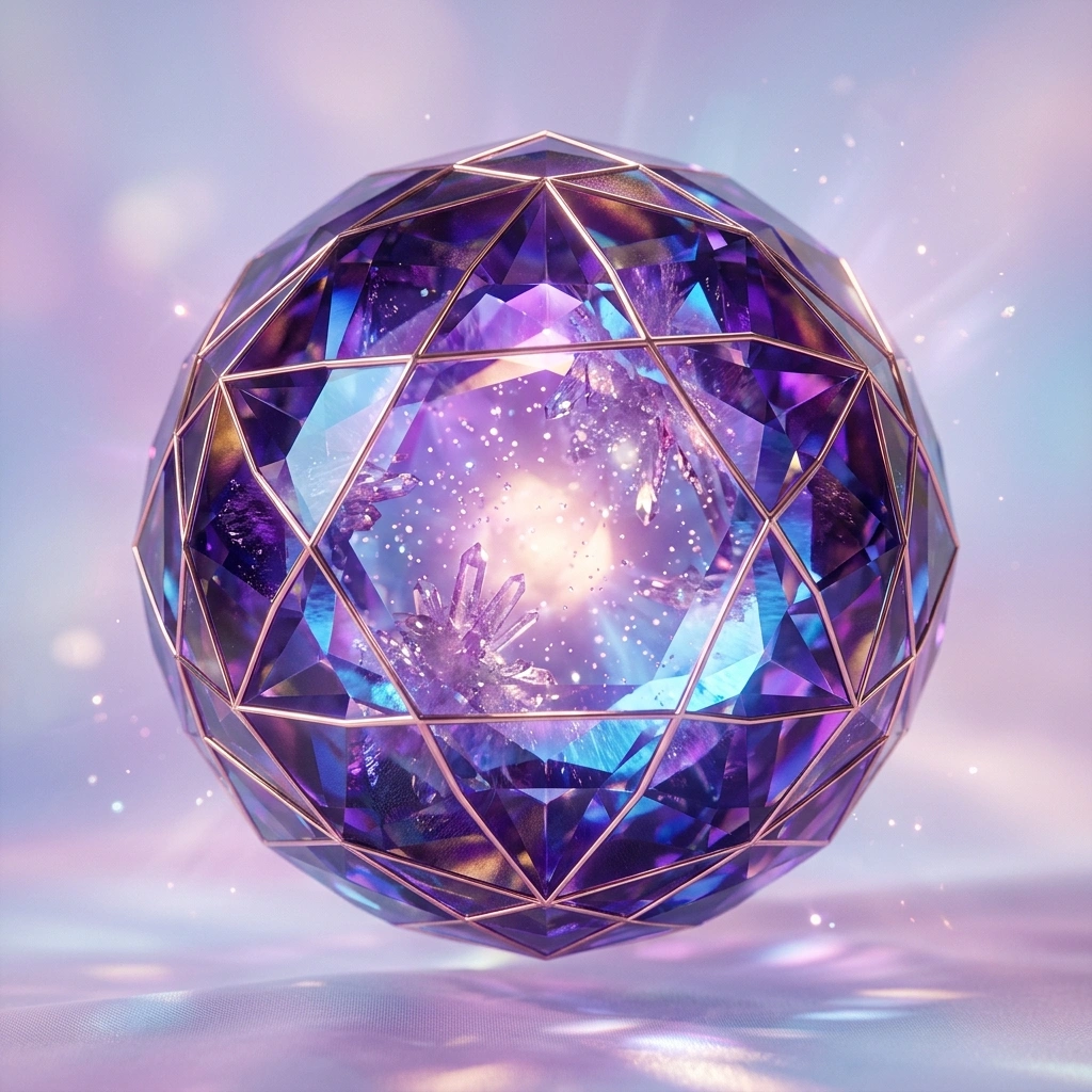 Royal Amethyst Light Sphere
