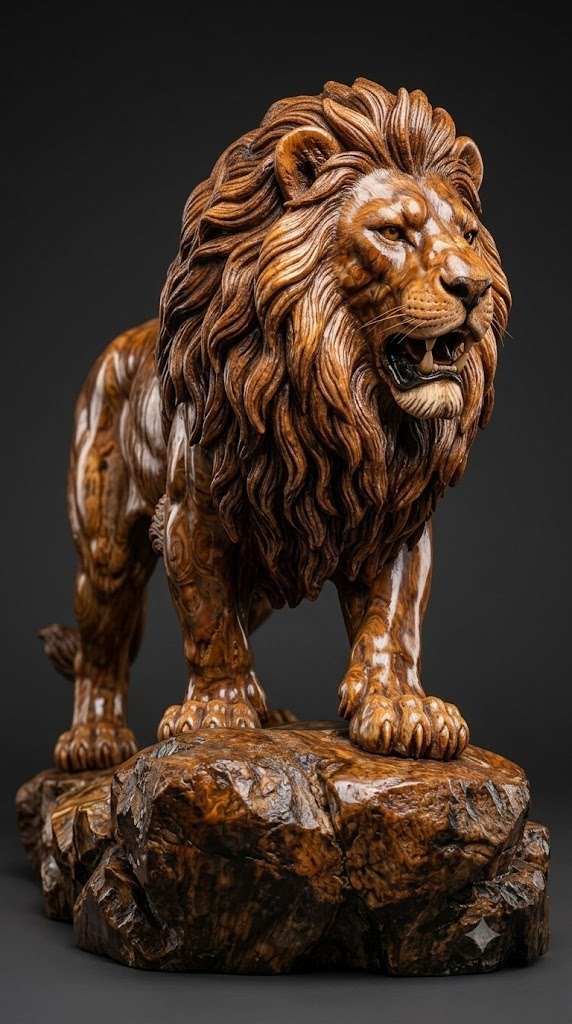 The Majestic Lion Sculpture
